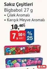 BİGBABOL SAKIZ ÇEŞİTLERİ 27 G